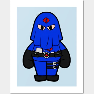 cobra commander retro chibi Posters and Art